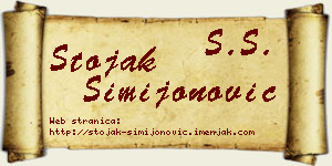 Stojak Simijonović vizit kartica